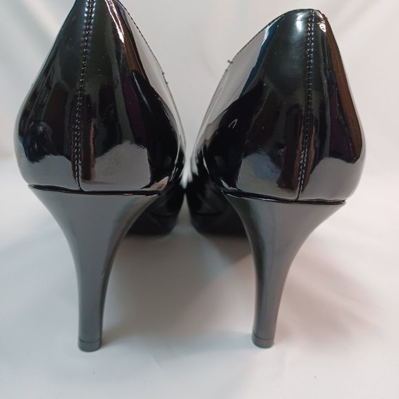 Alfani Step N Flex Black Patent Leather Platform Pumps Size 11 - Picture 3 of 10